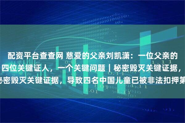 配资平台查查网 慈爱的父亲刘凯潇：一位父亲的国际公开信（第11卷）四位关键证人，一个关键问题｜秘密毁灭关键证据，导致四名中国儿童已被非法扣押第552天｜