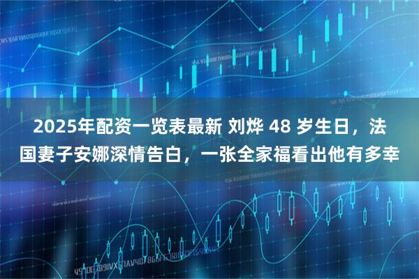 2025年配资一览表最新 刘烨 48 岁生日，法国妻子安娜深情告白，一张全家福看出他有多幸